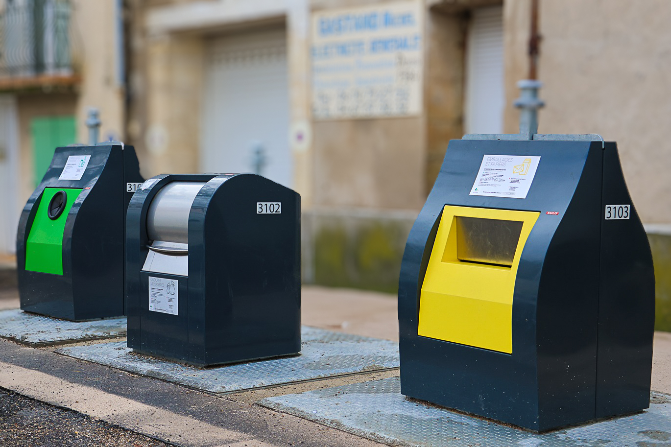 Mise en service des conteneurs enterrés sur l’Avenue de Montpellier